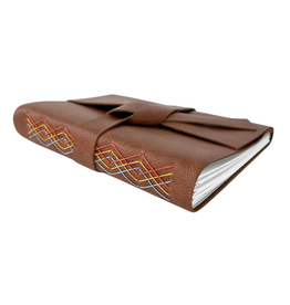 Absolutely EVO Large Brown Leather Journal - Lined