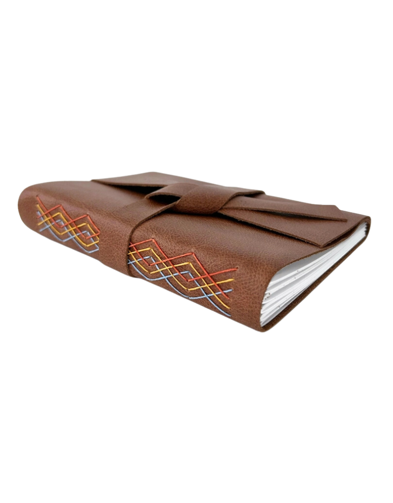 Absolutely EVO Large Brown Leather Journal - Lined