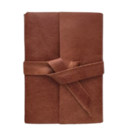 Absolutely EVO SALE Mini Leather Notebook - Golden Brown