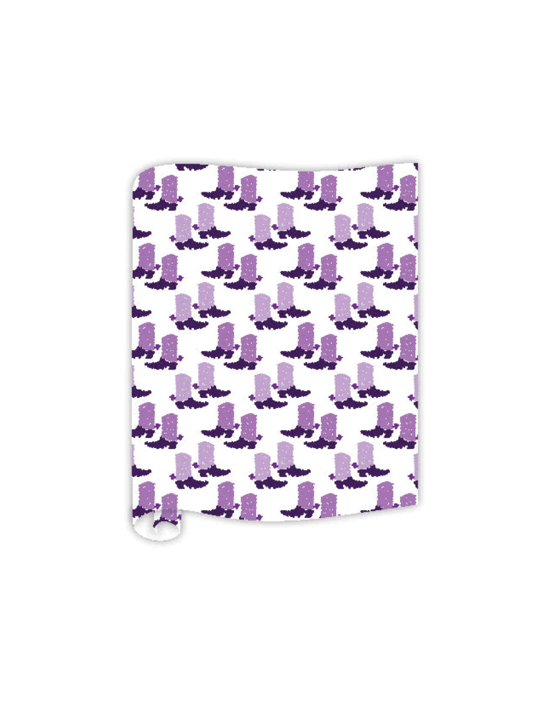 Rosanne Beck Collections Table Runner Purple Boots