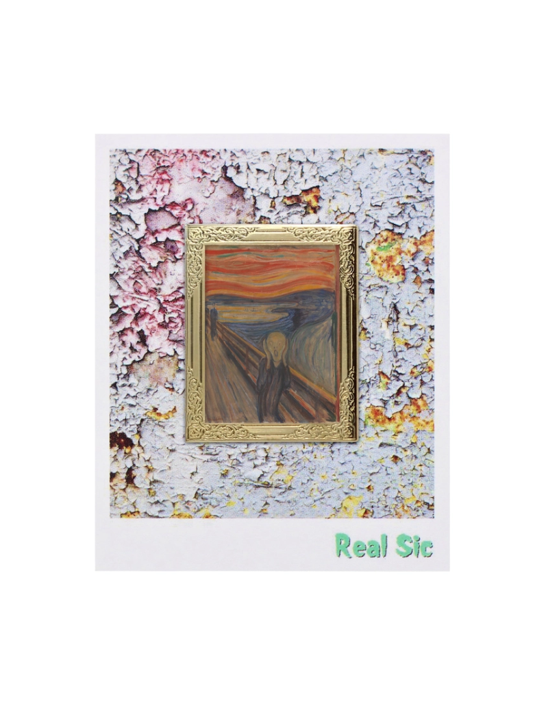 Real Sic Art Frame Enamel Pin - The Scream