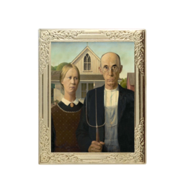 Real Sic Art Frame Enamel Pin - American Gothic