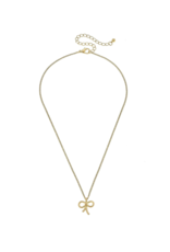 Canvas McKenna Bow Necklace