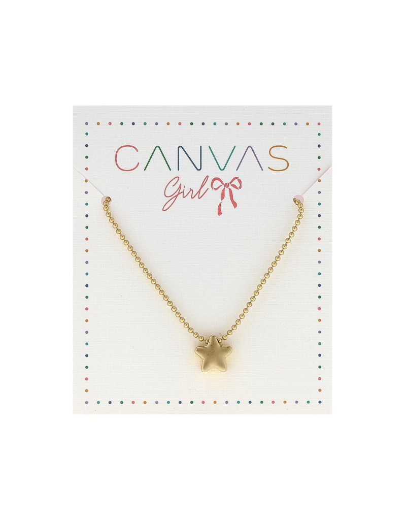 Canvas Cleo Star Childrens Necklace