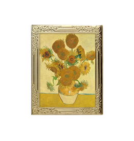 Real Sic Art Frame Enamel Pin - Sunflowers