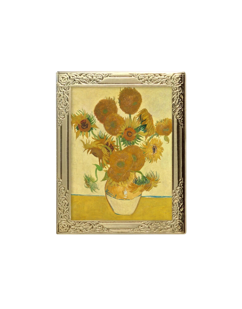 Real Sic Art Frame Enamel Pin - Sunflowers