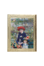 Real Sic Two Sisters Art Frame Enamel Pin