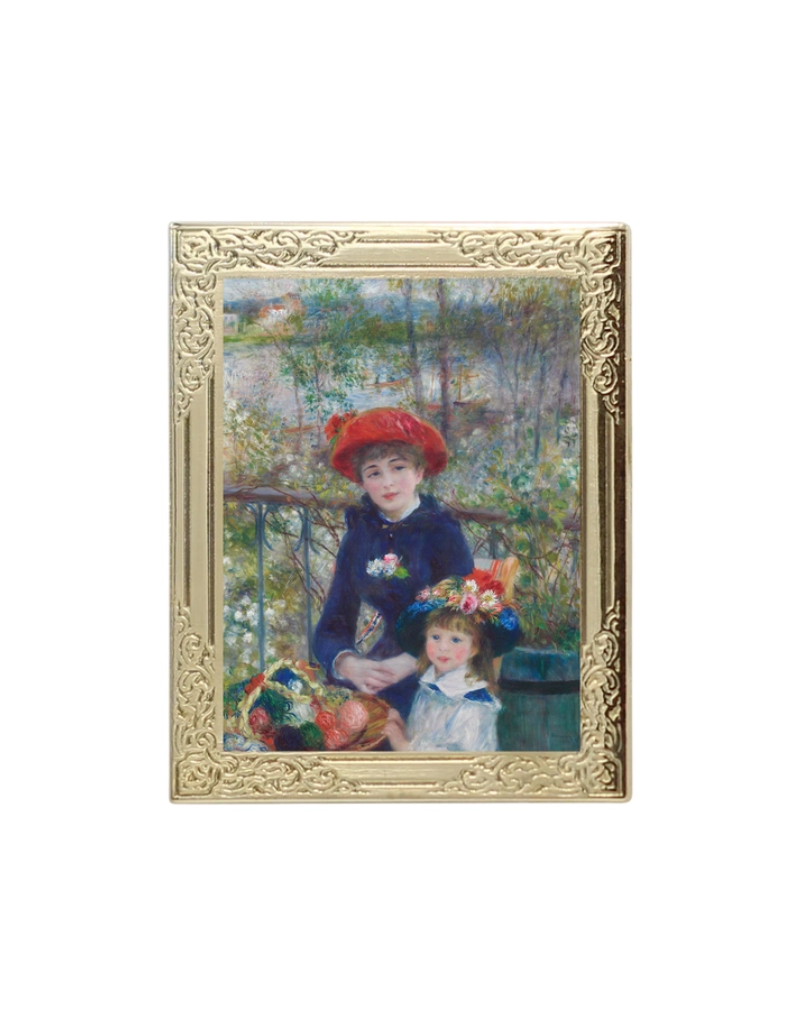 Real Sic Two Sisters Art Frame Enamel Pin