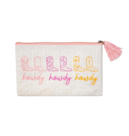Royal Standard Howdy Cowgirl Cosmetic Bag