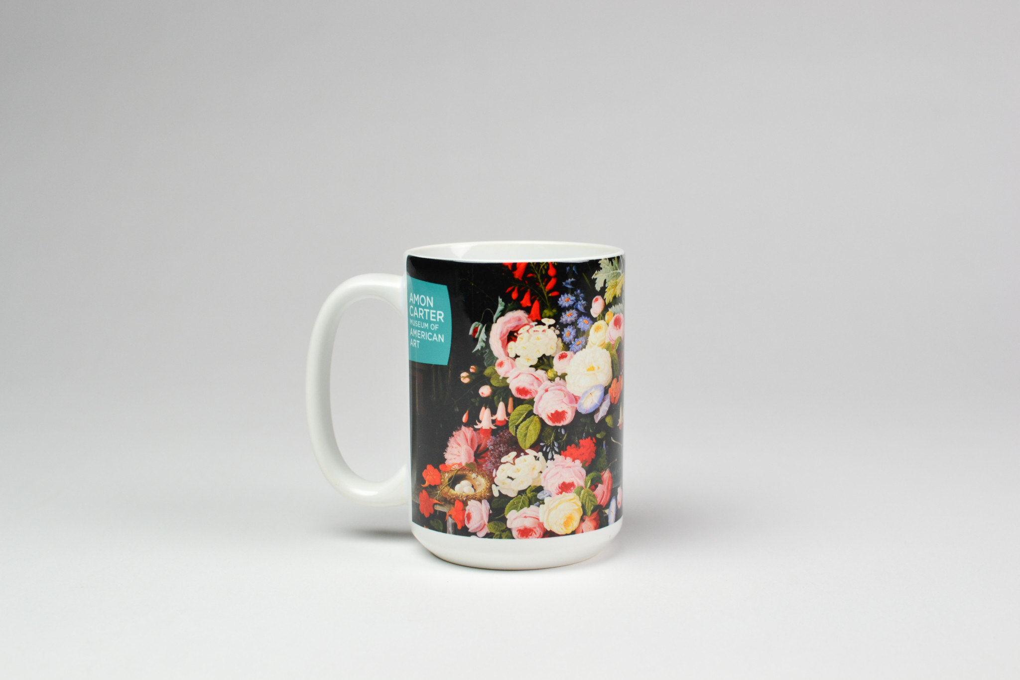 Still Life of Flowers and Fruit Mug