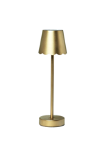Two's Company LED Table Lamp with Scalloped Edge