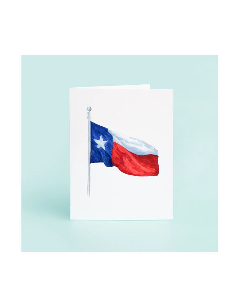 Taylor Paladino Waving Texas Flag Card