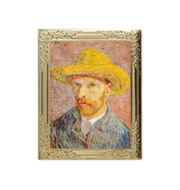Real Sic Art Frame Enamel Pin - Straw Hat