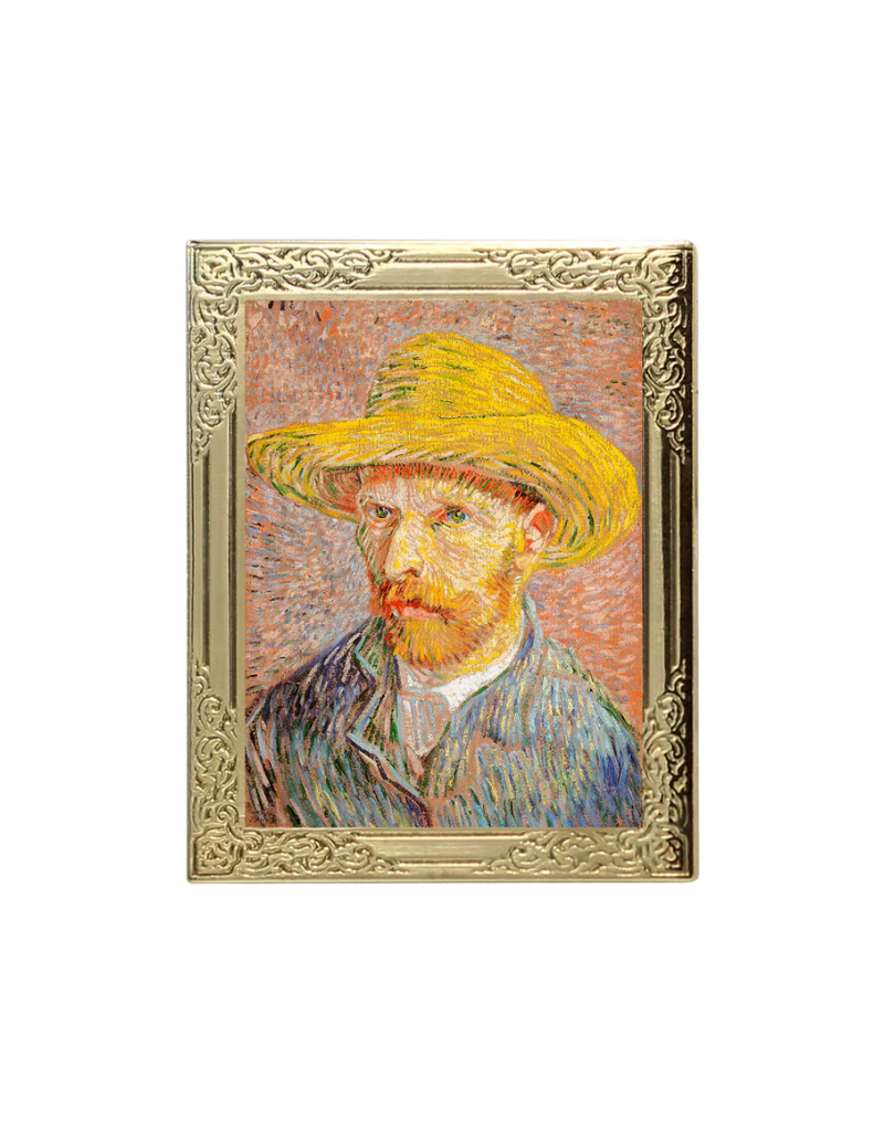 Real Sic Art Frame Enamel Pin - Straw Hat