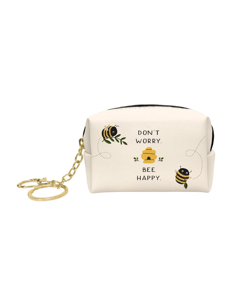 Bee Happy Key Chain Pouch