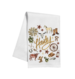 Rosanne Beck Collections Howdy Western Icons Towel