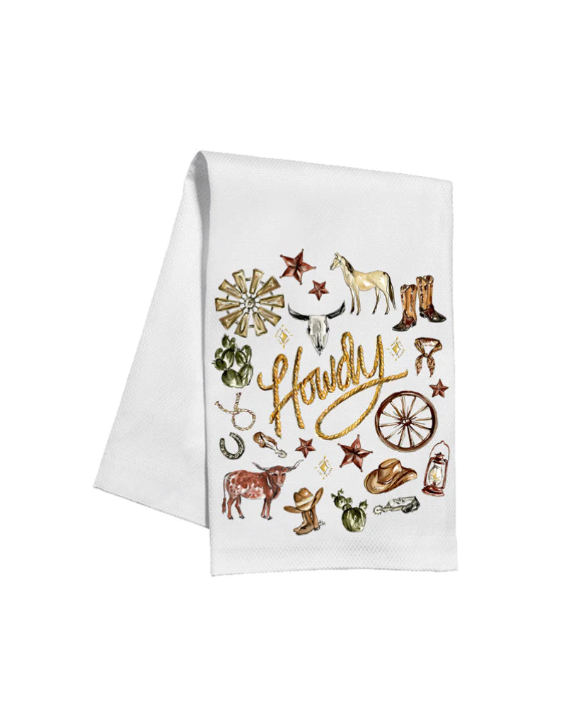 Rosanne Beck Collections Howdy Western Icons Towel