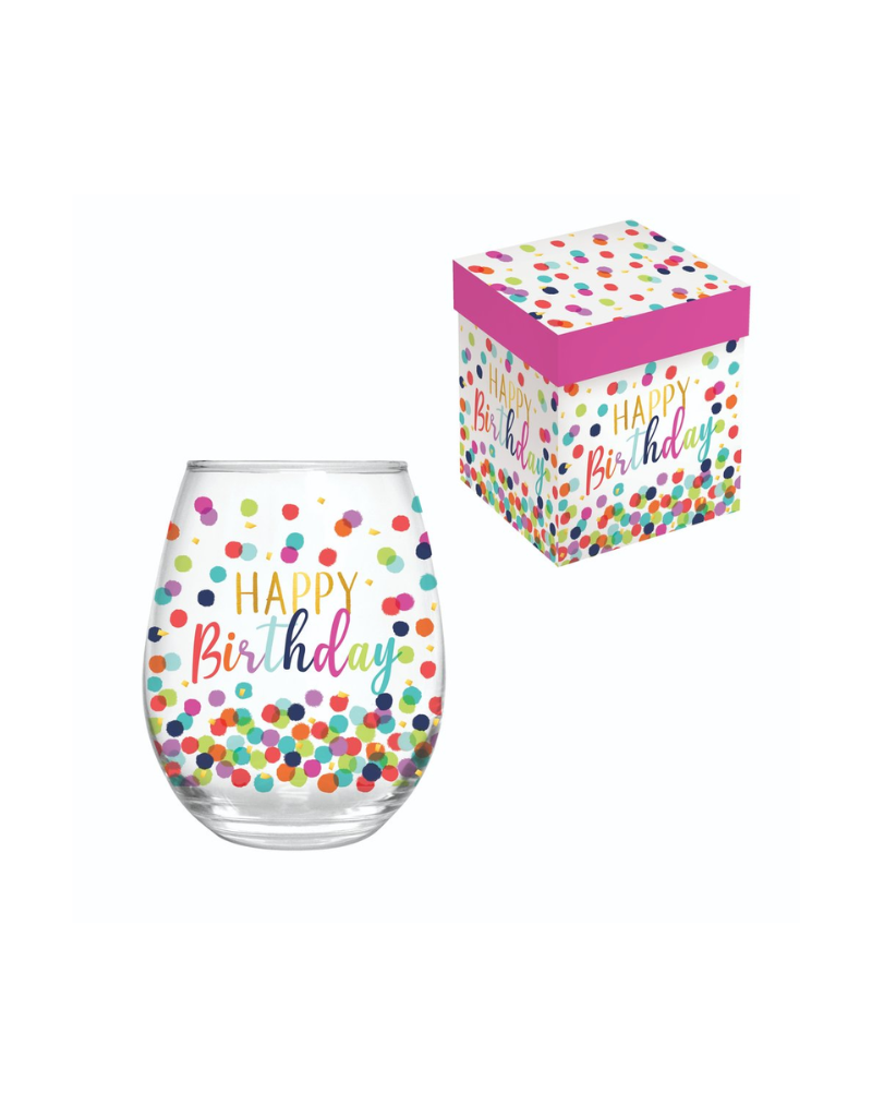 Ganz SALE Happy Birthday Glass