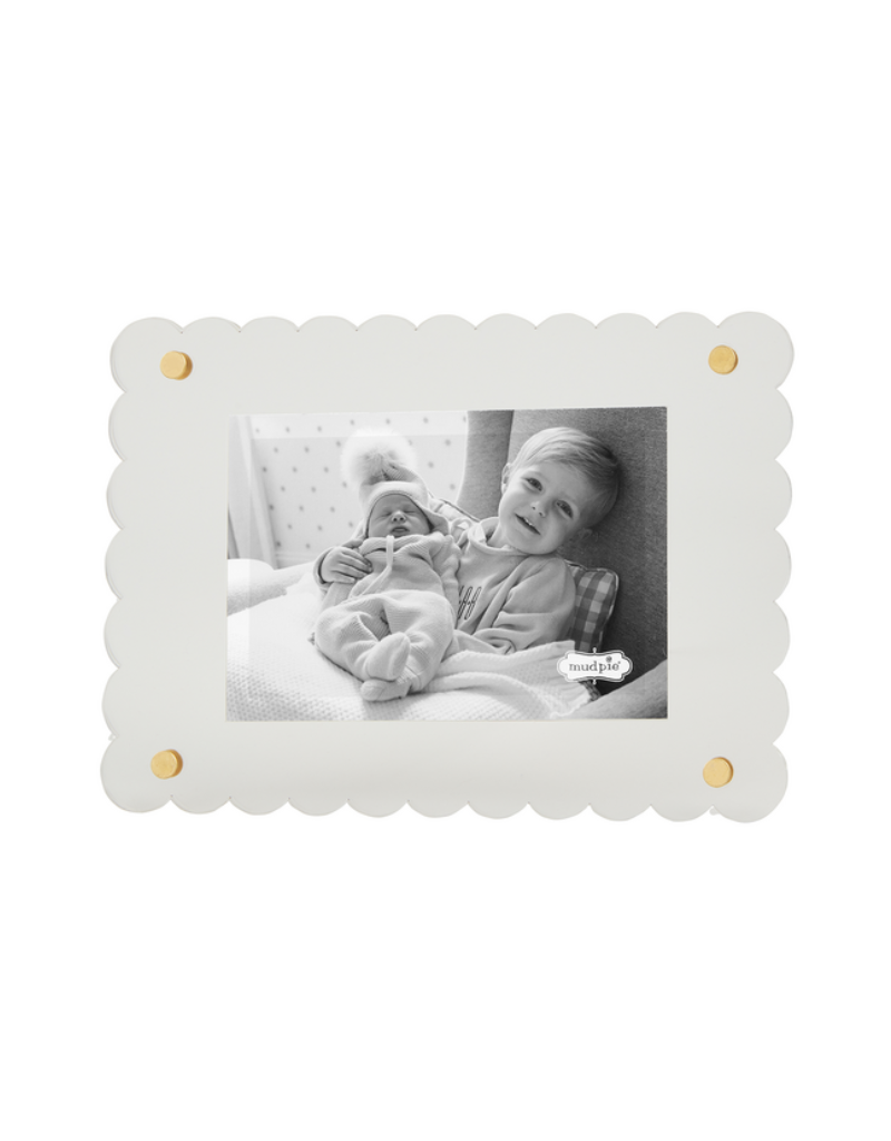 Mudpie Scalloped Acrylic Frame