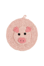 Mudpie Pig Crochet Trivet