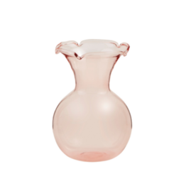 Mudpie Pink Ruffle Vase