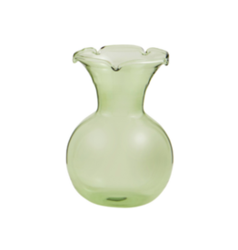 Mudpie Green Ruffle Vase