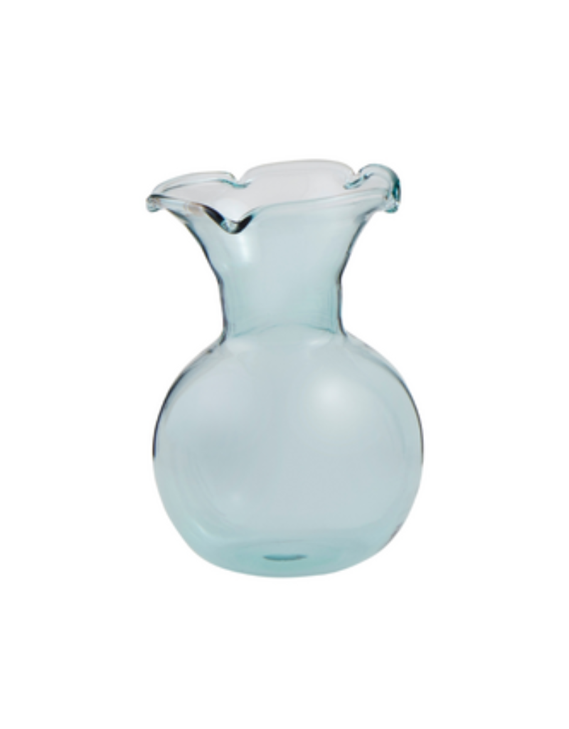Mudpie Blue Ruffle Vase
