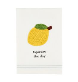 Mudpie Lemon Fruit Crochet Towel