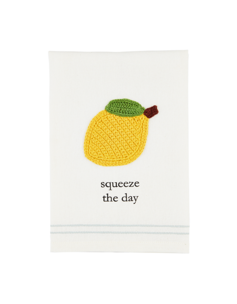 Mudpie Lemon Fruit Crochet Towel