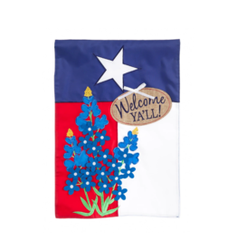 Evergreen Texas Blue Bonnets Garden Flag