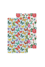 Evergreen Butterfly Toile Towel