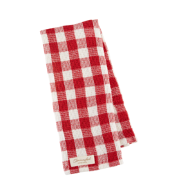 Design Imports Red Cider Waffle Dishtowel