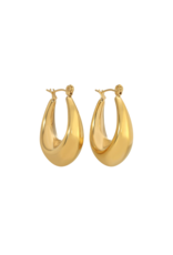 Splendid Iris Small Latchback Hoops Water Resistant