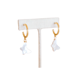 Kori Green Baby Hoop Flutterby Earrings