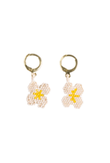 Ink + Alloy SALE Blossom 4 Petal Ivory Earrings