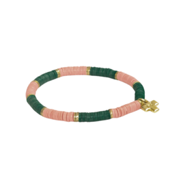 Ink + Alloy Grace Pink/Green Bracelet