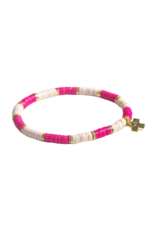 Ink + Alloy SALE Grace Hot Pink/Ivory Bracelet