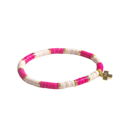 Ink + Alloy SALE Grace Hot Pink/Ivory Bracelet