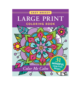Peter Pauper Press Color Large Print Color Me Calm