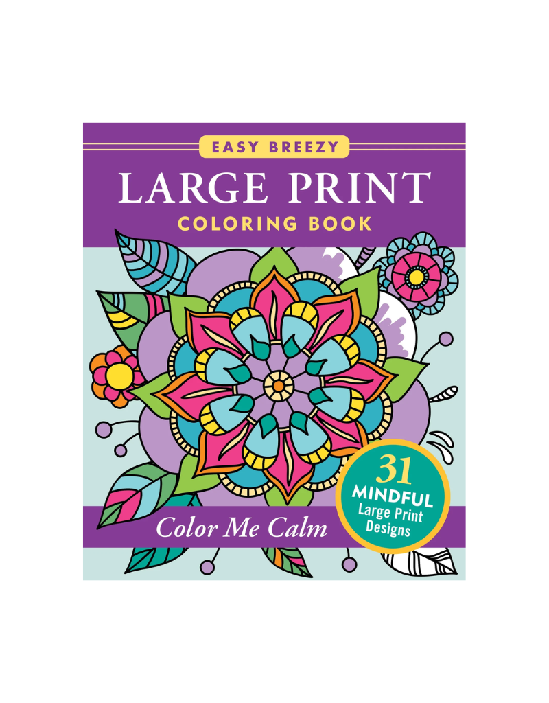 Peter Pauper Press Color Large Print Color Me Calm