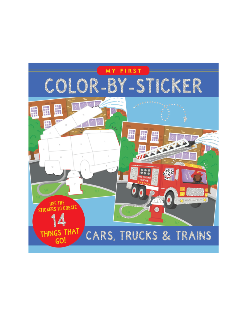 Peter Pauper Press First Color Sticker Cars, Trucks and Trains