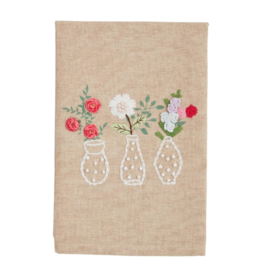 Mudpie 3 Vase Flower Towel