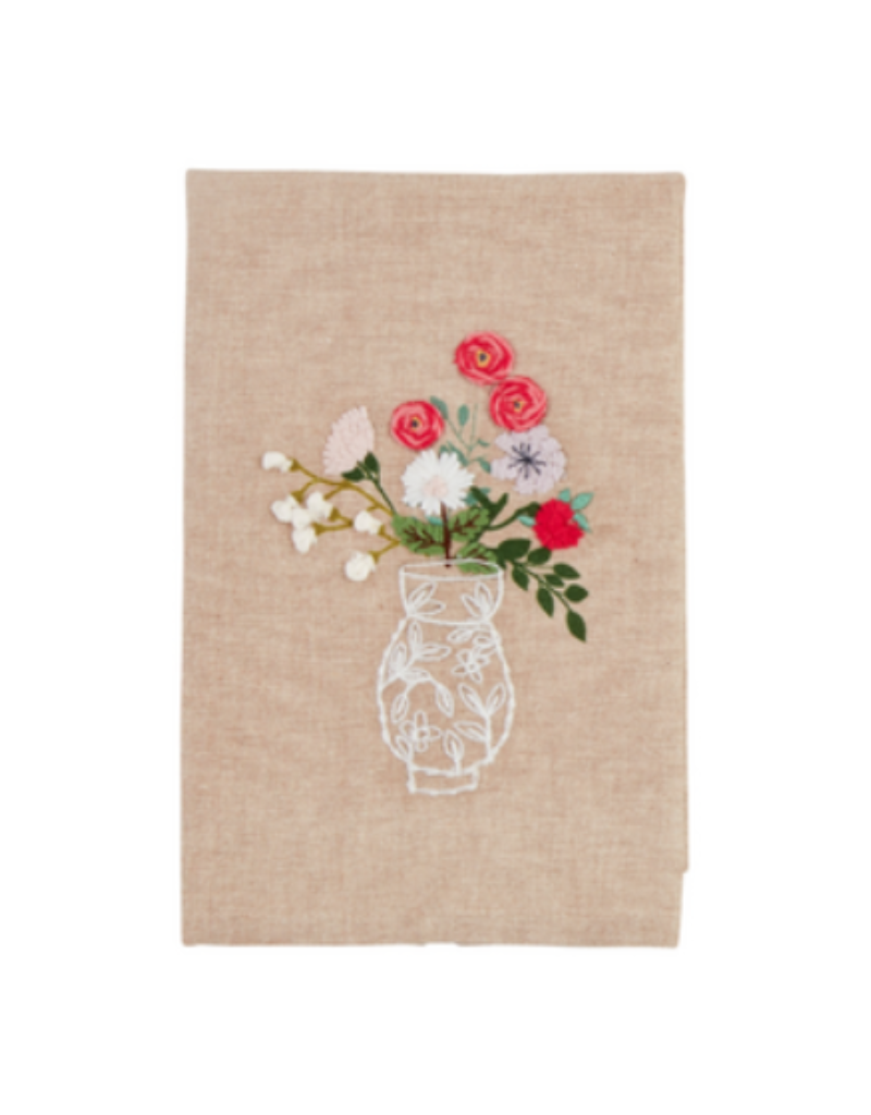 Mudpie Flower in Vase Towel