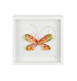 Demdaco Orange Multi Butterfly Wall Art