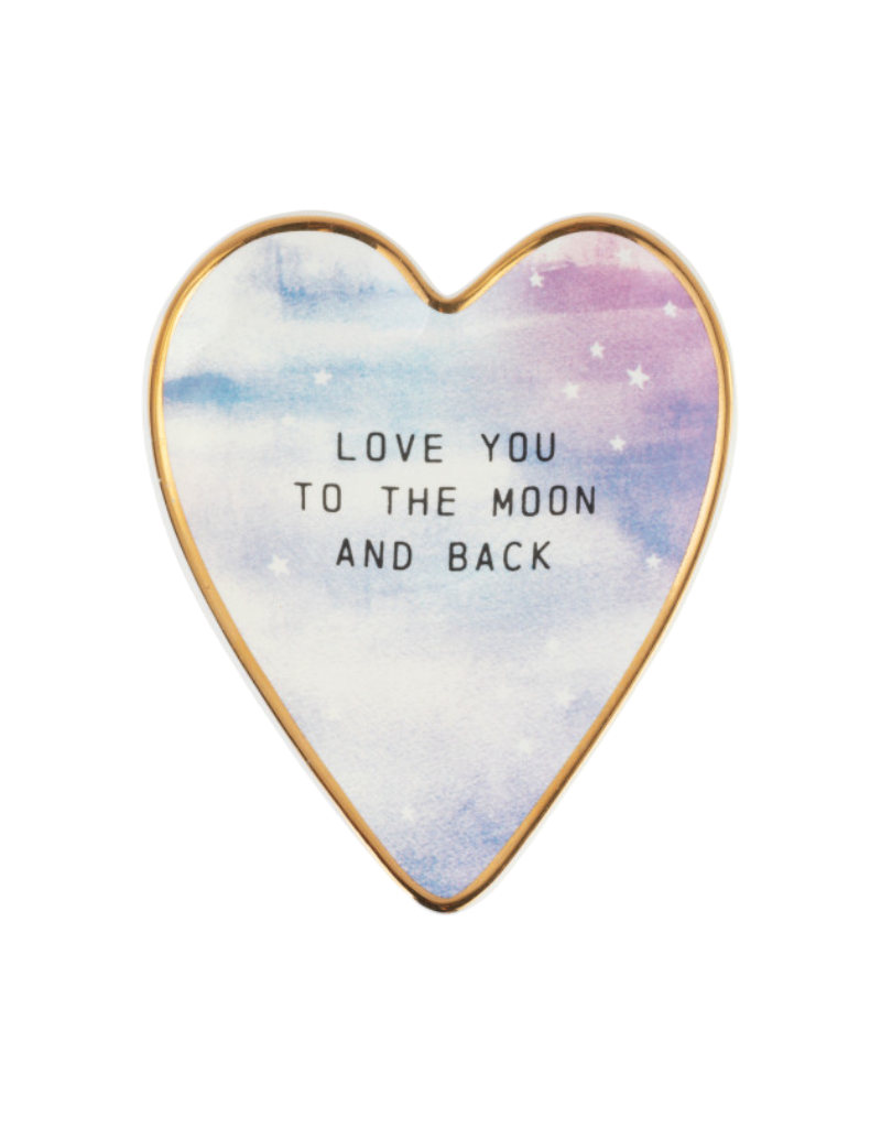 Demdaco Moon and Back Heart Dish