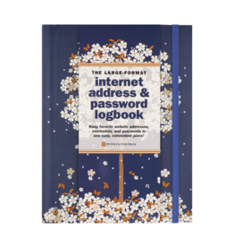 Peter Pauper Press Internet Log Book Falling Blossom