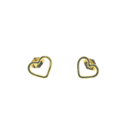 Lotus Jewelry Studio Gold Stud Earring Heart