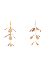 Winton and Waits Falling Petals Raffia Earring