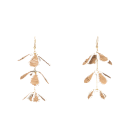 Winton and Waits Falling Petals Raffia Earring