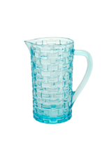 Boston International Blue Sea Basketweave Pitcher